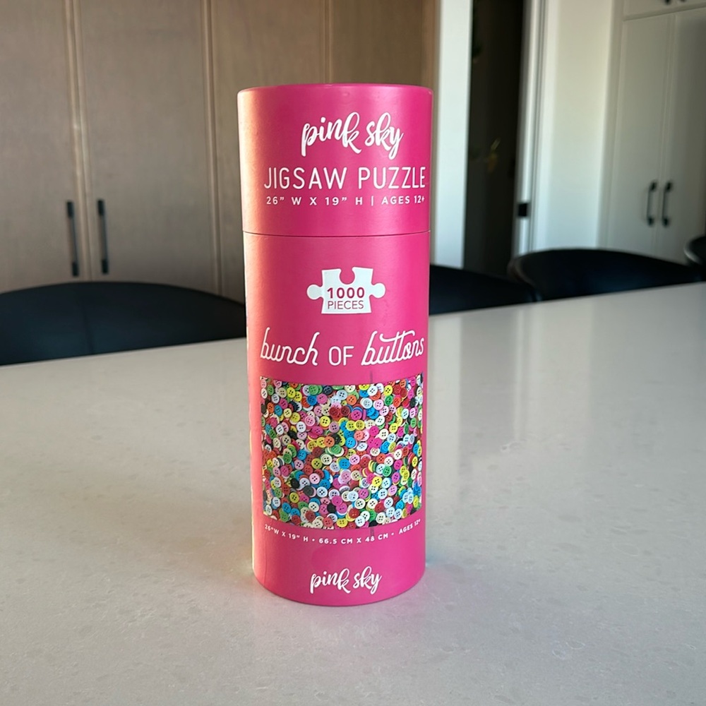 Pink sky bunch of buttons 1,000 piece puzzle